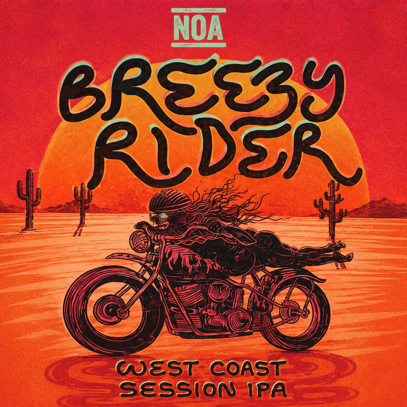 Breezy Rider beer artwork