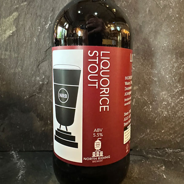 Liquorice Stout beer artwork