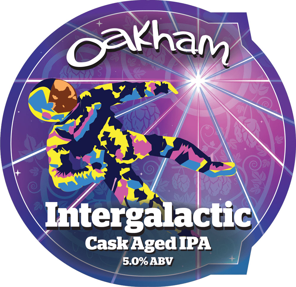 Intergalactic IPA beer artwork