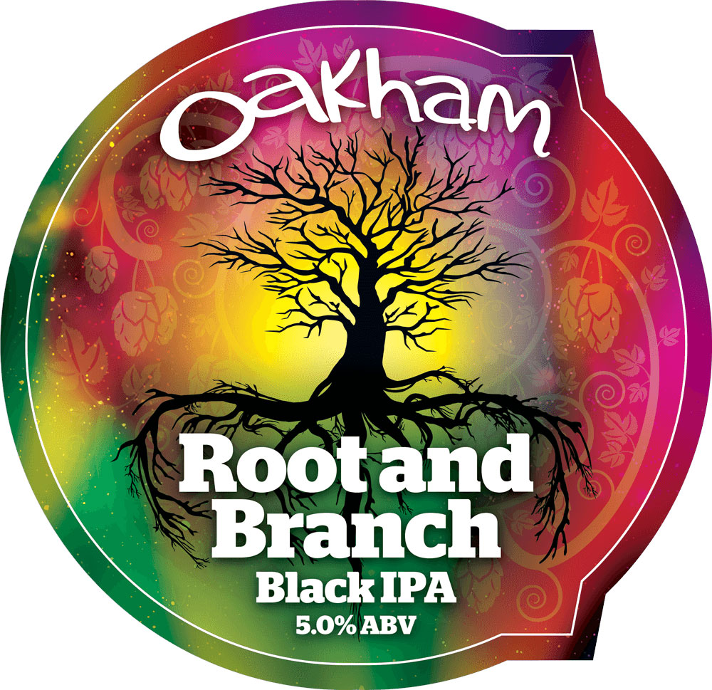 Root and Branch Black IPA beer artwork