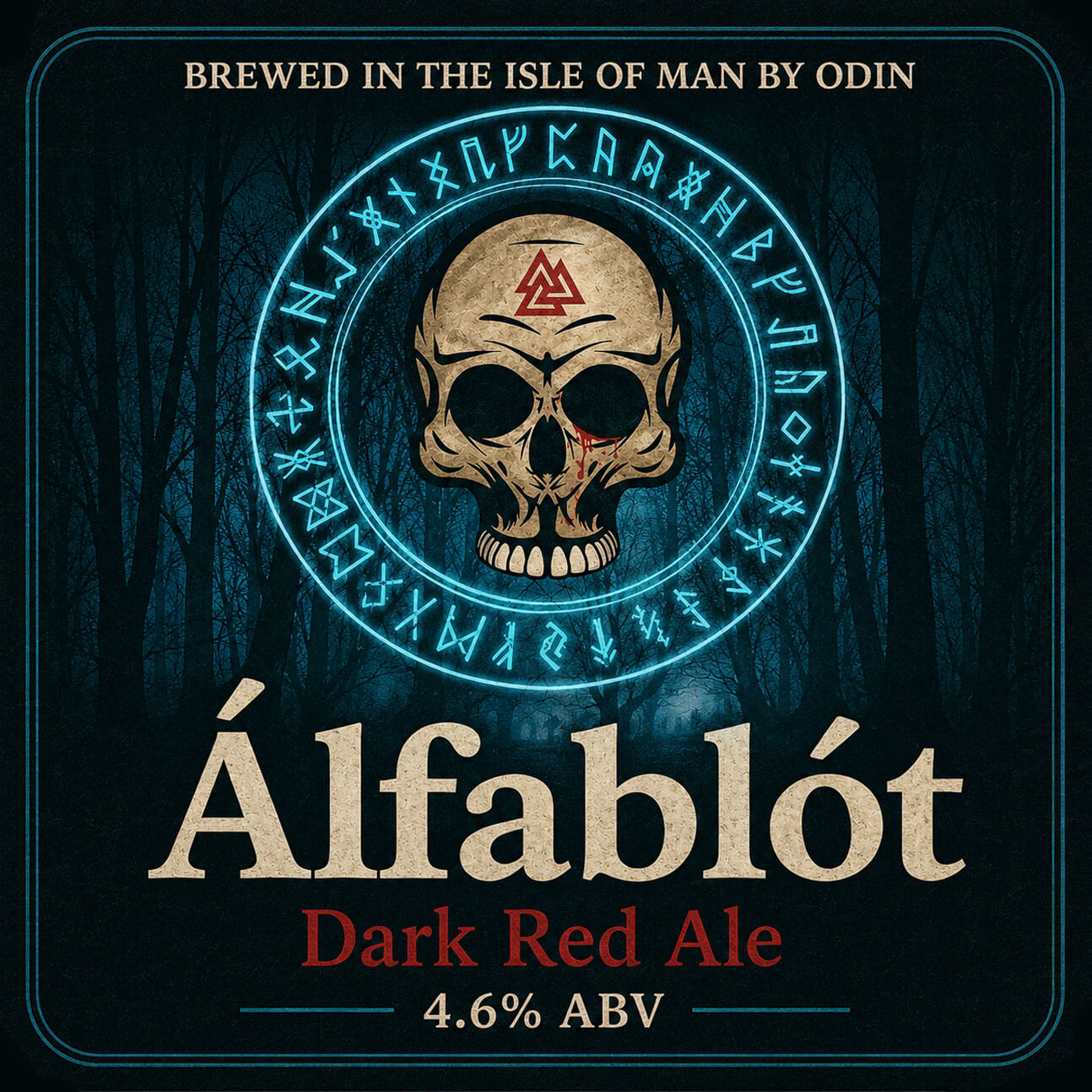 Álfablót beer artwork