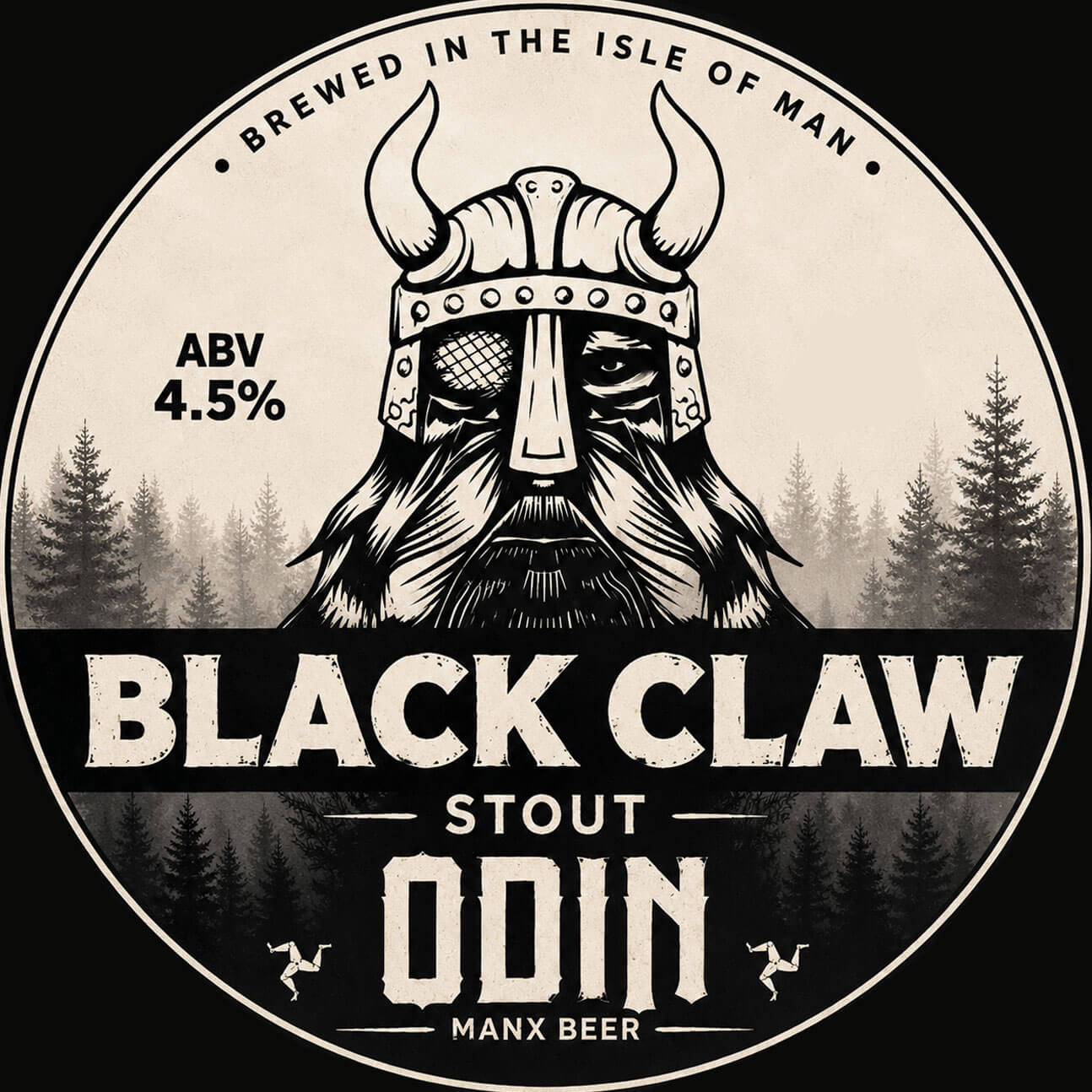 Black Claw Stout beer artwork