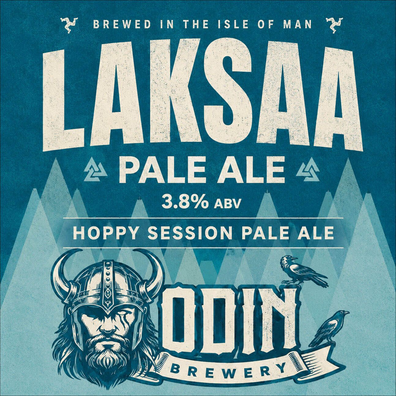 LAKSAA Laxey Pale Ale beer artwork