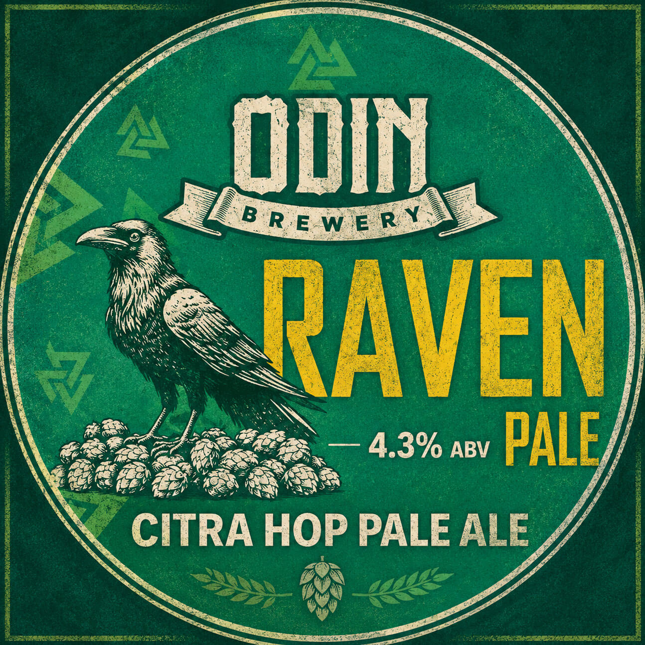Artwork for Raven by ODIN Manx Beer