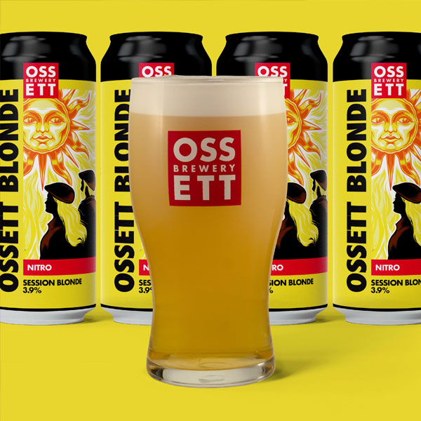 Ossett Blonde Nitro beer artwork