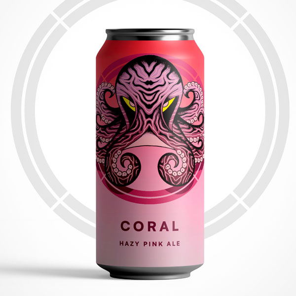 Coral beer artwork