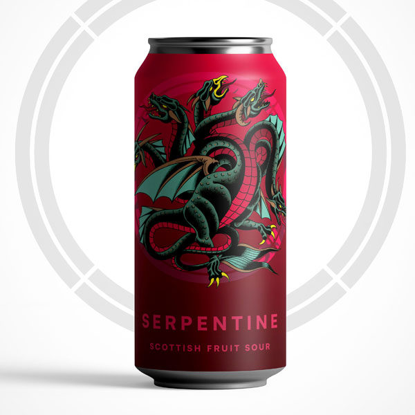 Serpentine beer artwork