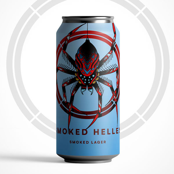 Smoked Helles beer artwork