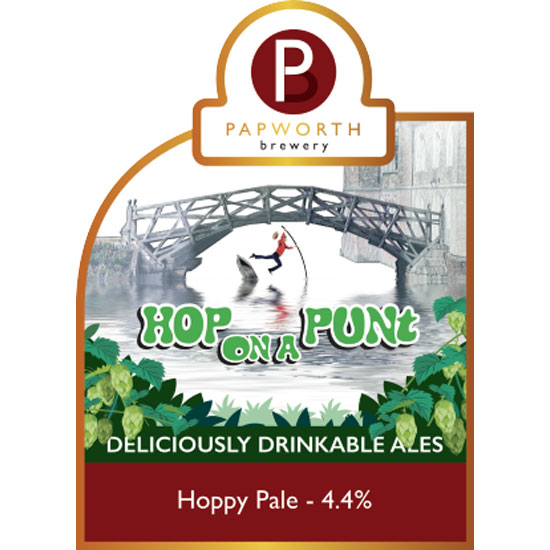 Hop on a Punt beer artwork