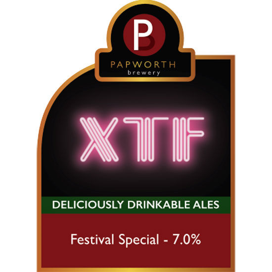 Artwork for XTF by Papworth Brewery