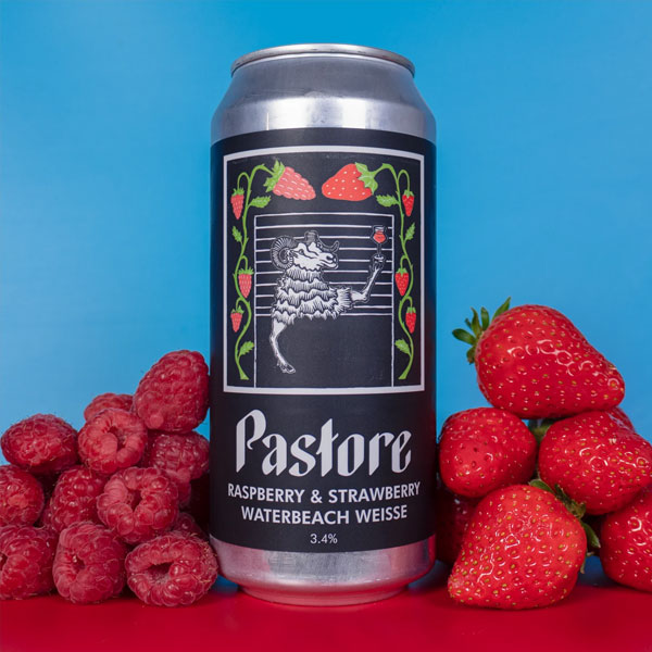 Raspberry & Strawberry Waterbeach Weisse beer artwork