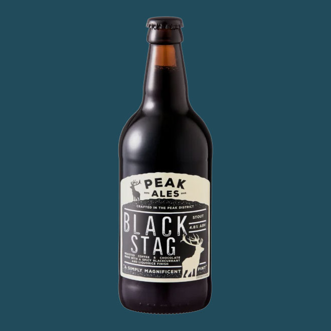 Black Stag Stout beer artwork