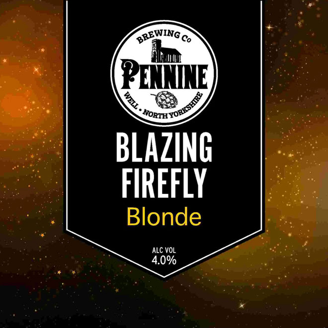 Blazing Firefly beer artwork