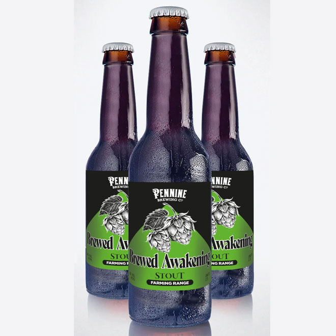 Brewed Awakening beer artwork