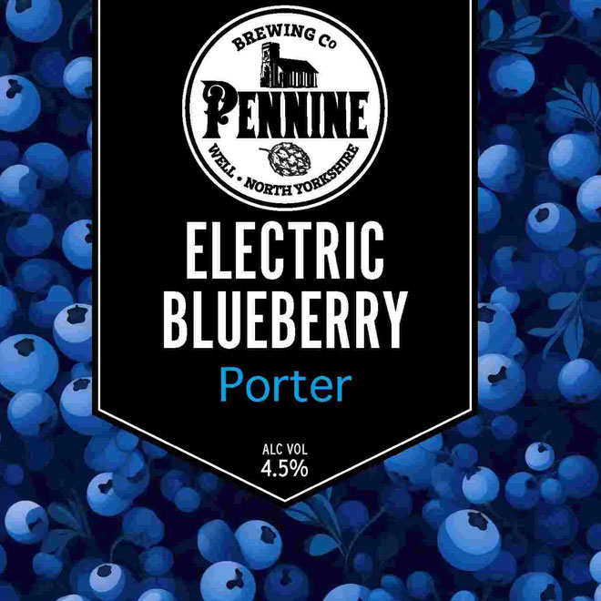 Electric Blueberry beer artwork