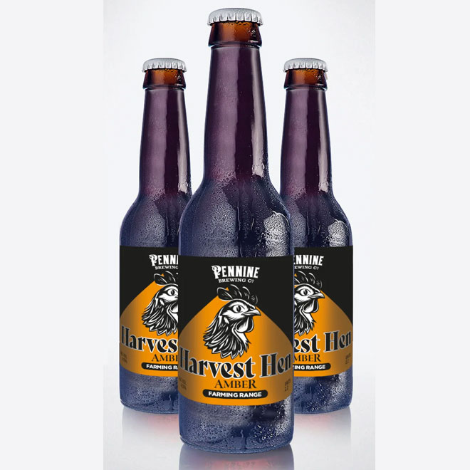 Harvest Hen beer artwork