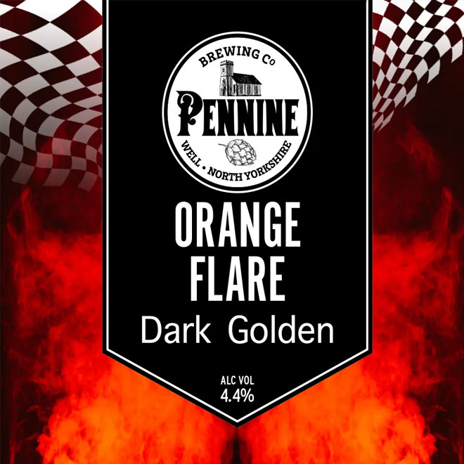 Orange Flare beer artwork