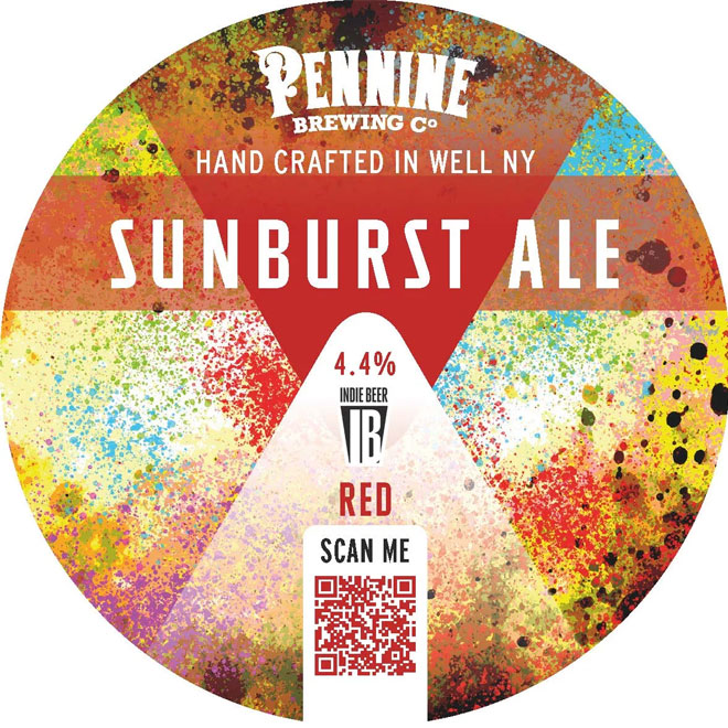 Sunburst beer artwork