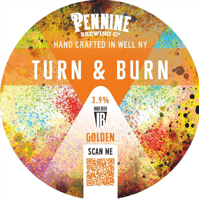 Turn & Burn beer artwork
