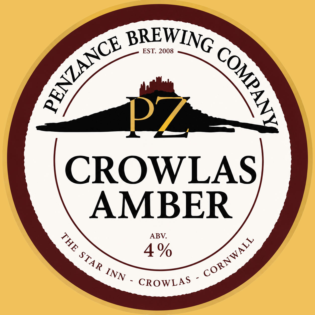 Crowlas Amber Ale beer artwork