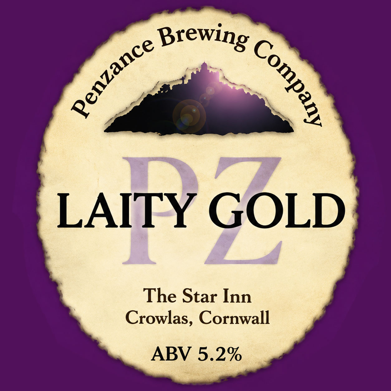 Laity Gold beer artwork