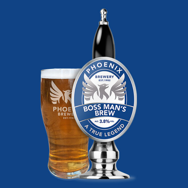 Boss Man's Brew beer artwork