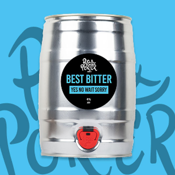 Yes, No, Wait, Sorry! beer artwork
