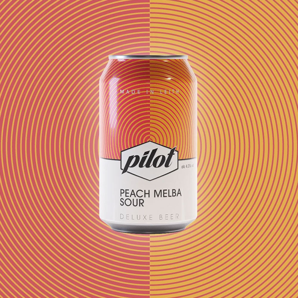 Peach Melba Sour beer artwork