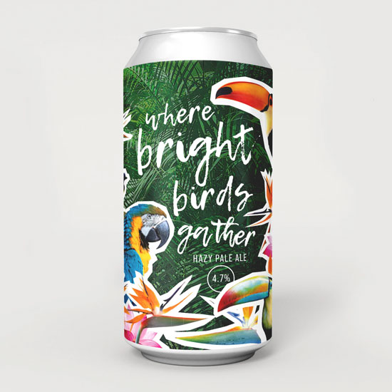 Where Bright Birds Gather beer artwork