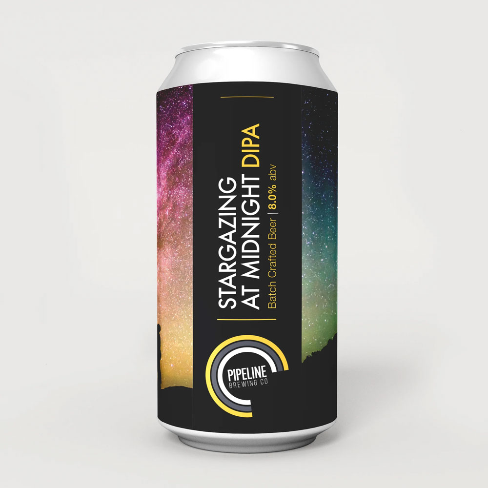 Stargazing At Midnight beer artwork