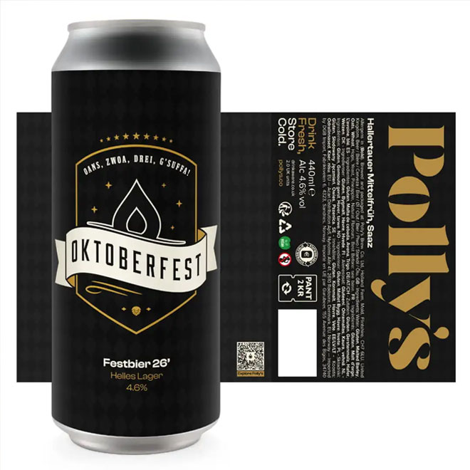 Artwork for Polly’s Festbier 26′ by Polly's Brew Co