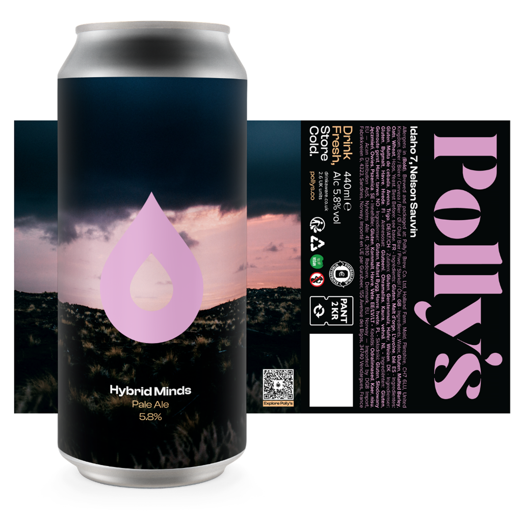 Hybrid Minds beer artwork