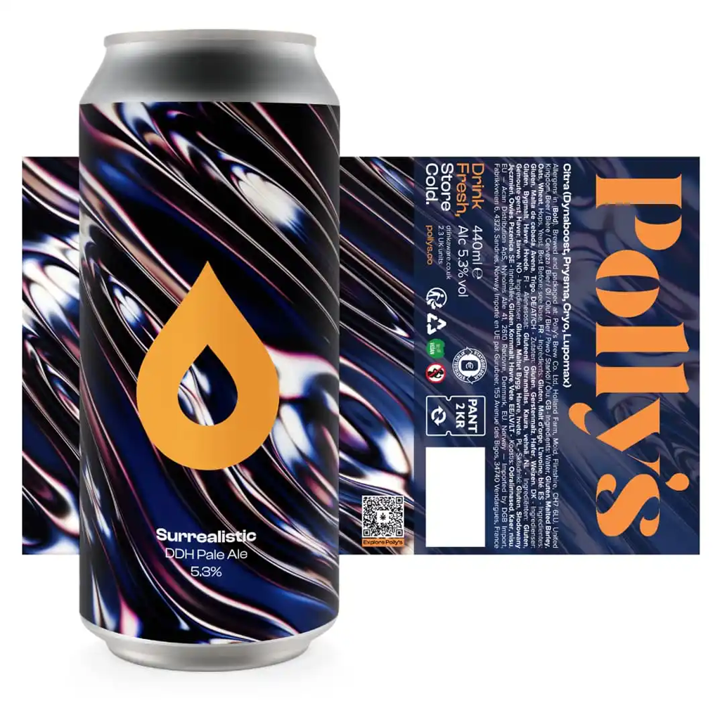 Surrealistic beer artwork