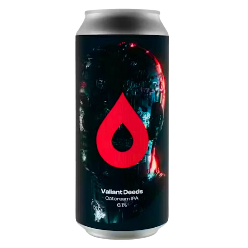 Valiant Deeds beer artwork