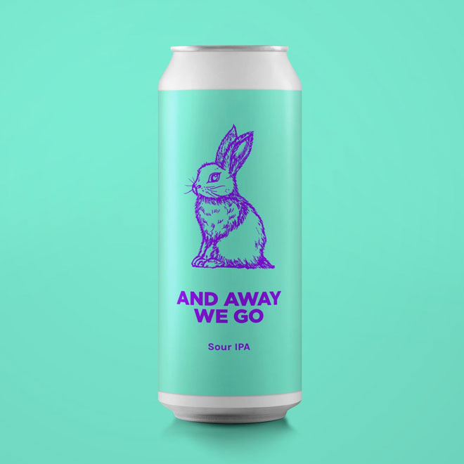 And Away We Go beer artwork