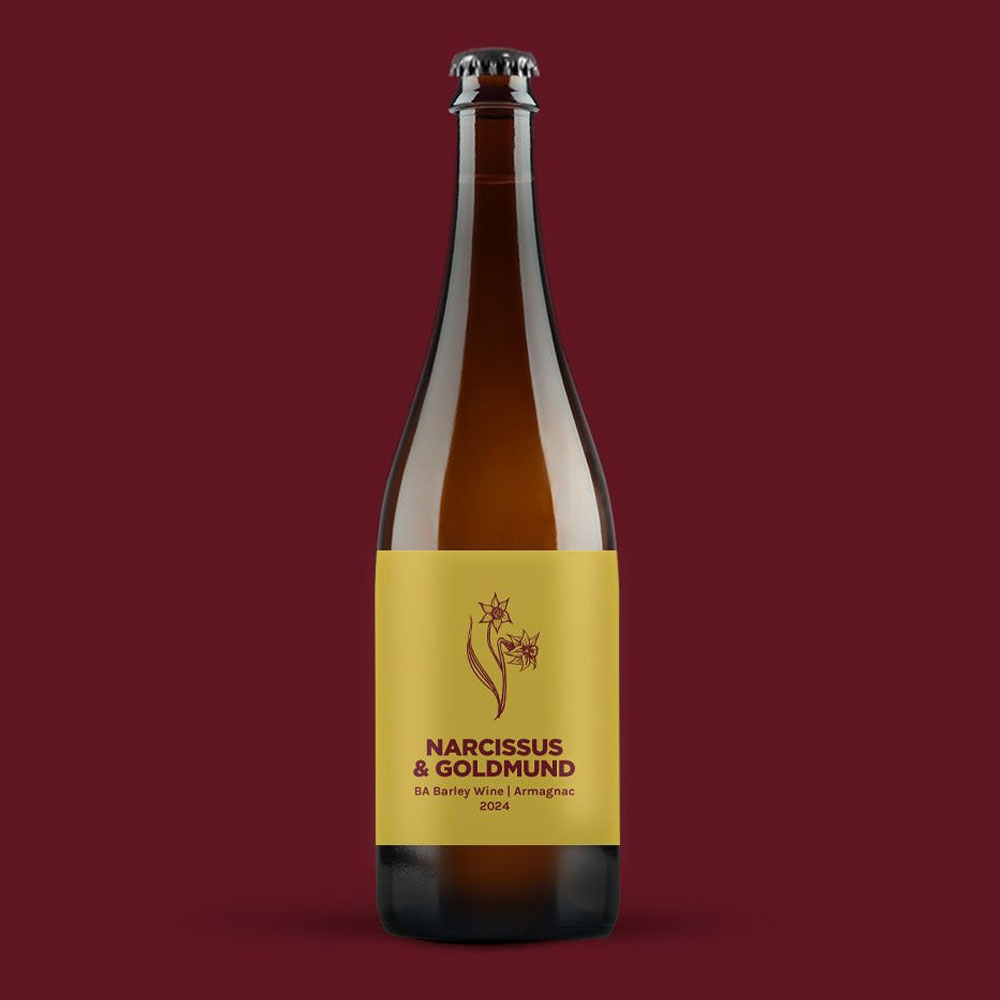 Narcissus & Goldmund beer artwork