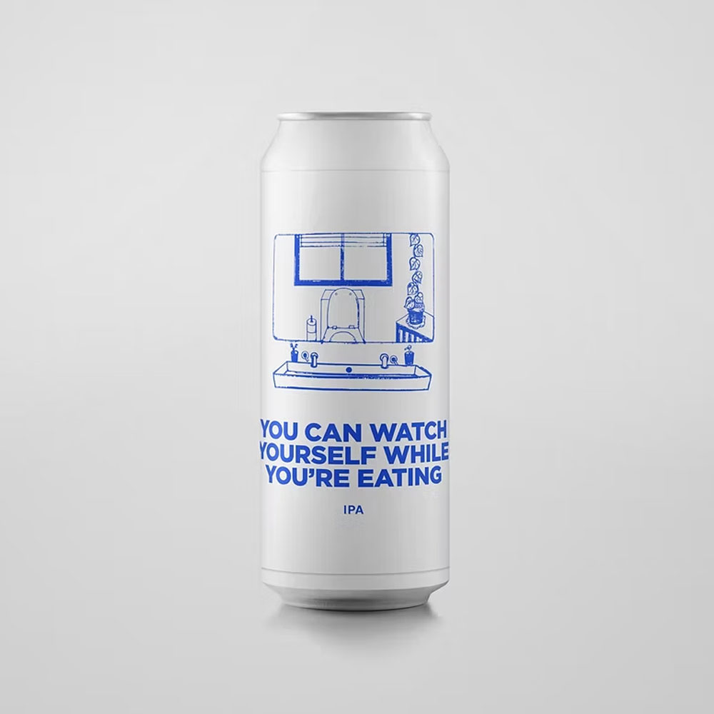 You Can Watch Yourself While You're Eating beer artwork