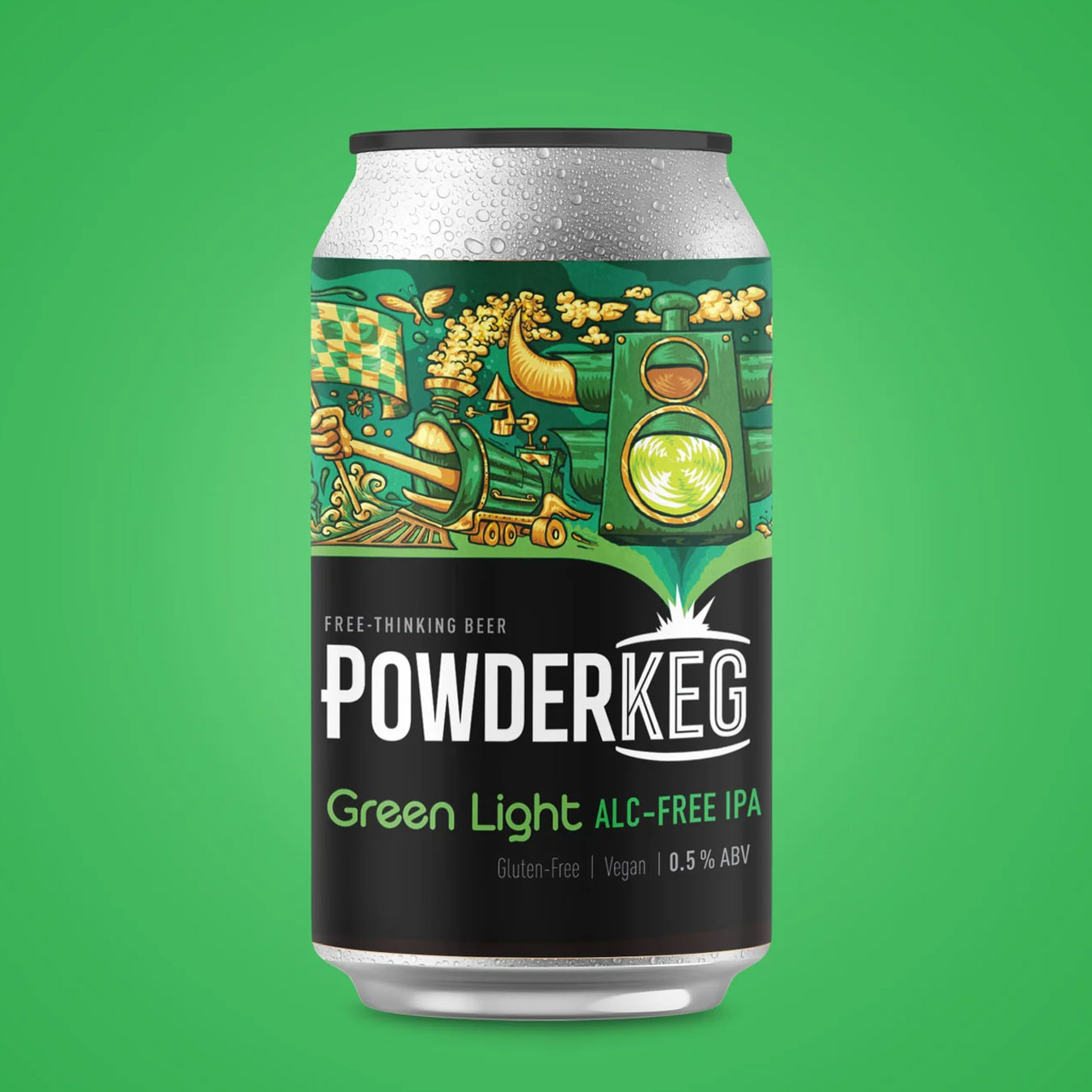 Green Light beer artwork