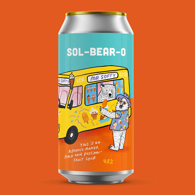 Sol-Bear-O beer artwork