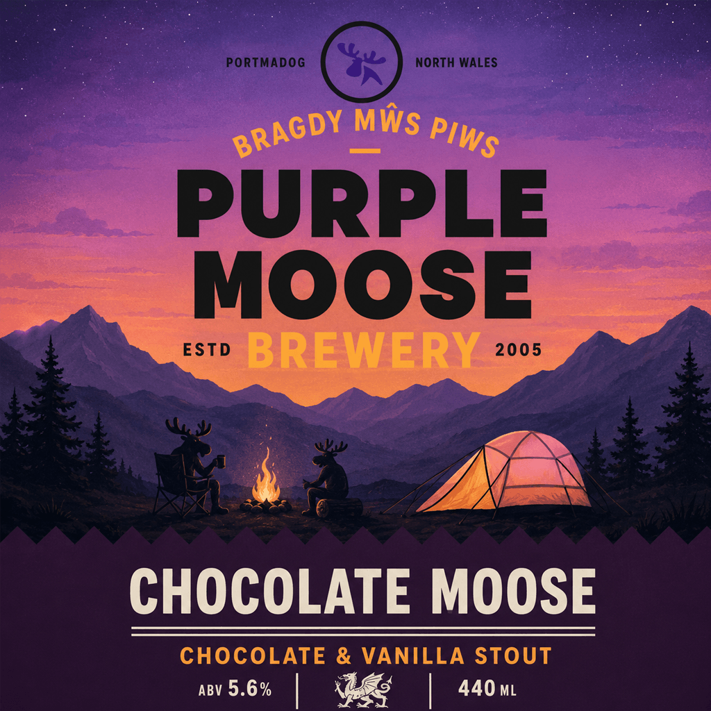 Chocolate Moose beer artwork