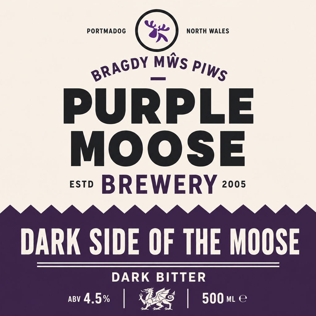 Dark Side of the Moose beer artwork