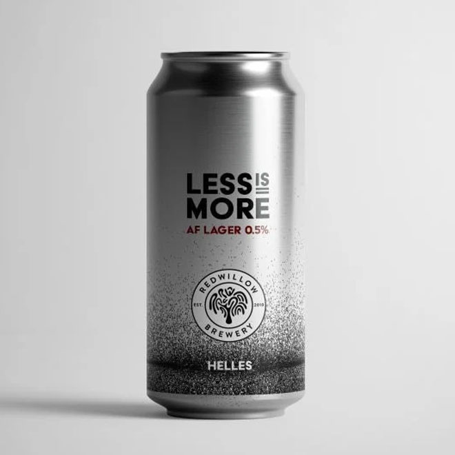 Less is More - Helles beer artwork