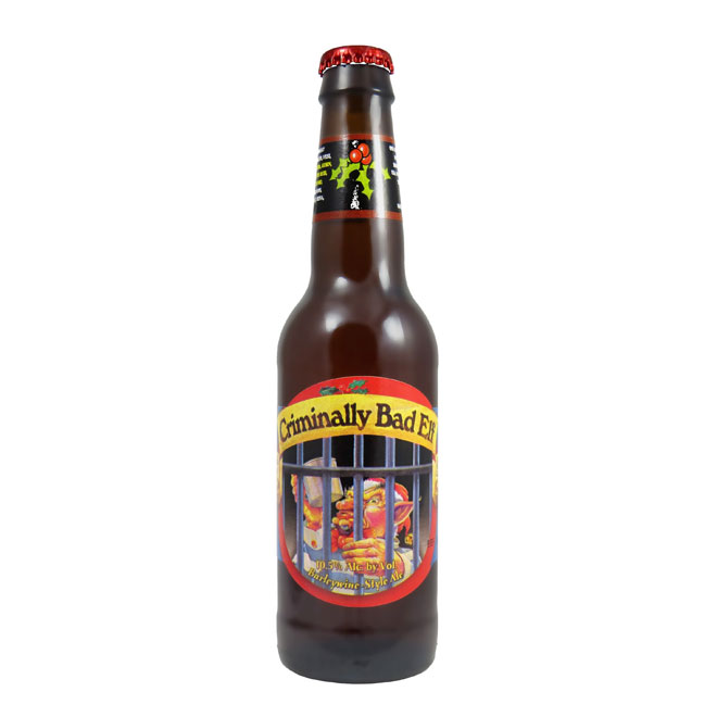 Criminally Bad Elf beer artwork