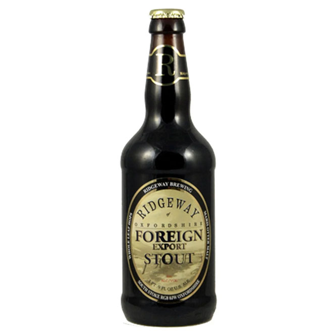 Foreign Export Stout beer artwork