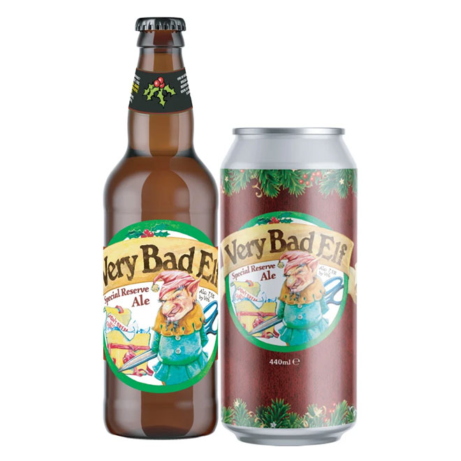 Very Bad Elf beer artwork