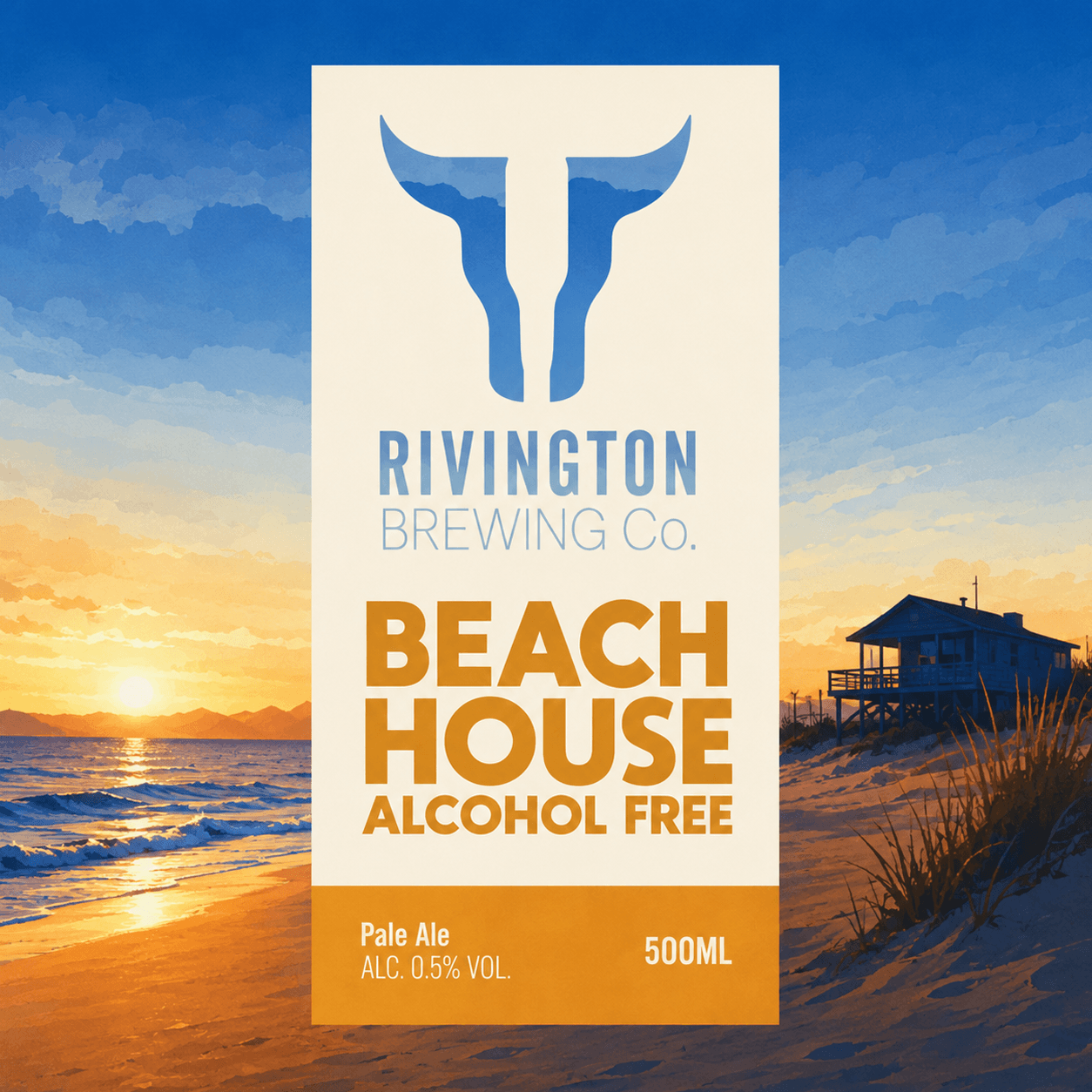 Beach House Alcohol Free beer artwork
