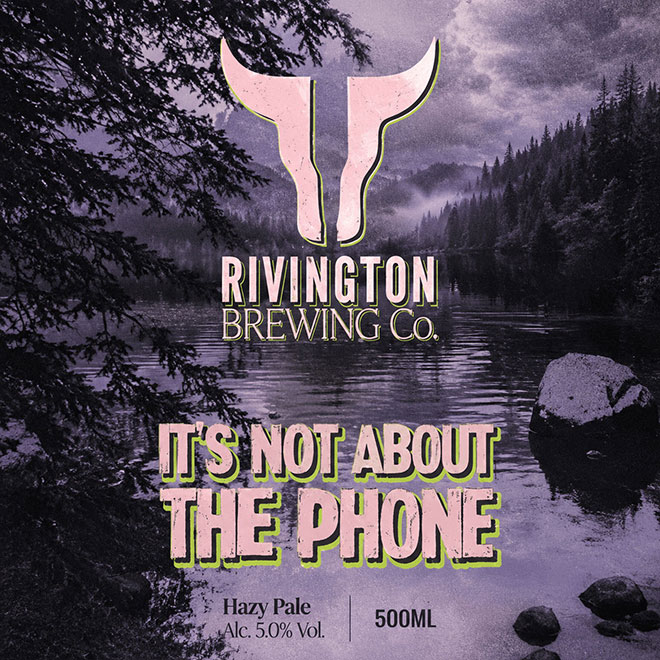 It's Not About The Phone beer artwork
