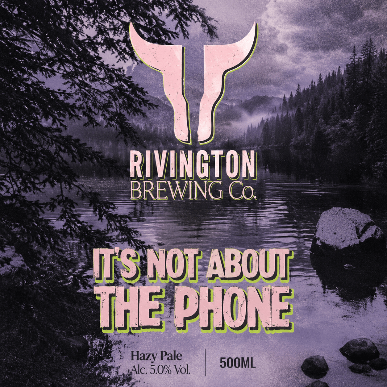 It's Not About The Phone beer artwork