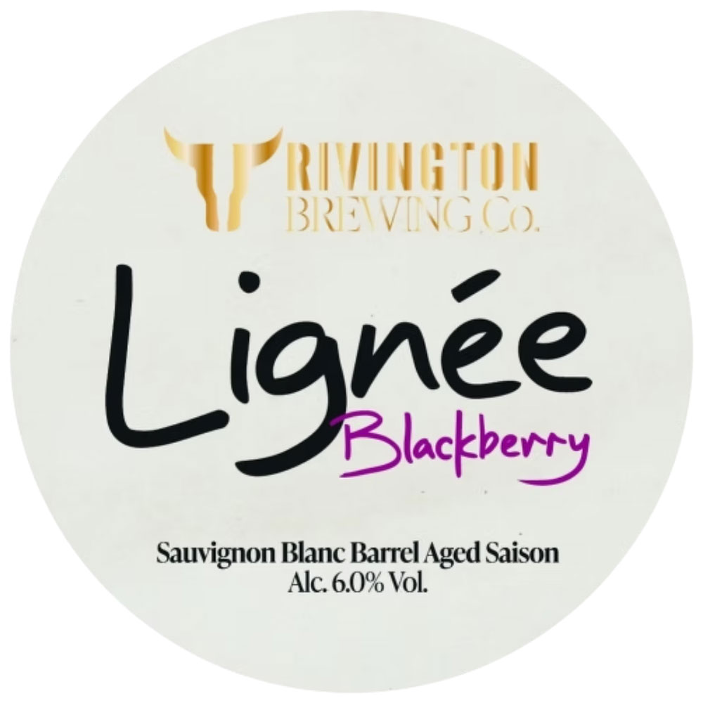 Lignée Blackberry beer artwork