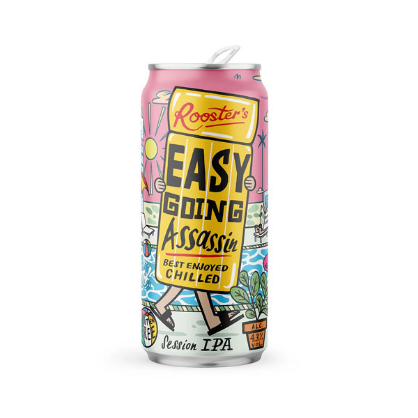 Easy-Going Assassin beer artwork